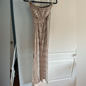 Sans Souci strapless maxi dress